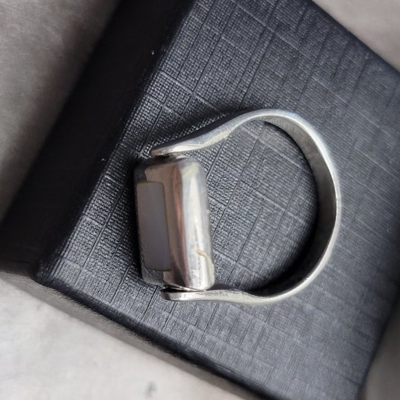 Stress Relief Anxious Ring Spinner Luster MOP 925 - Picture 4 of 11